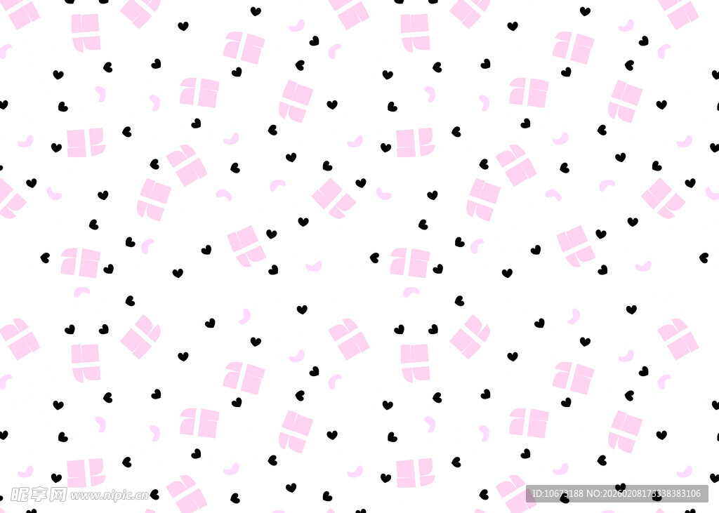 粉色碎花波点图案背景