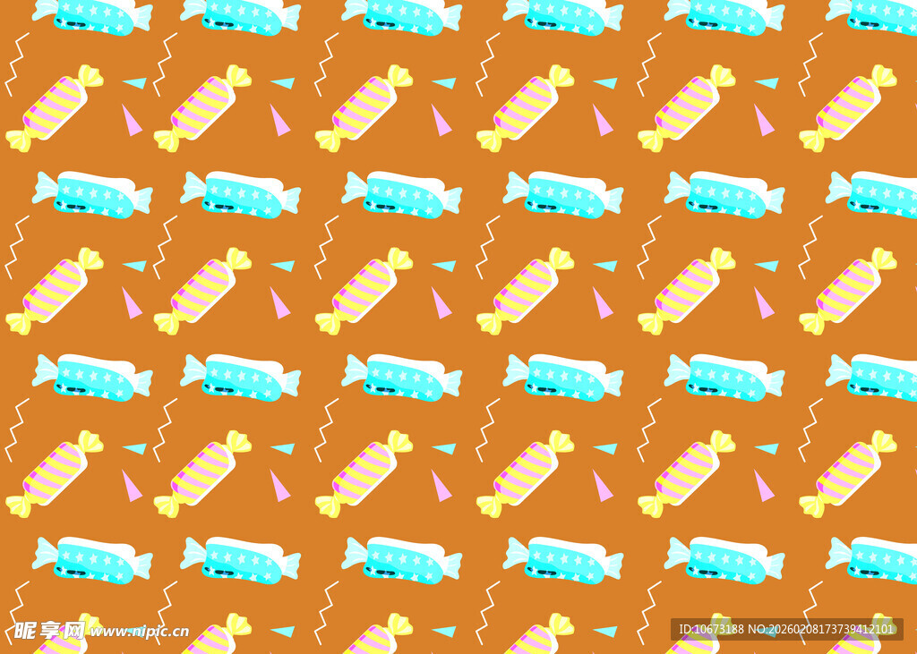 橙色背景的交通工具图案