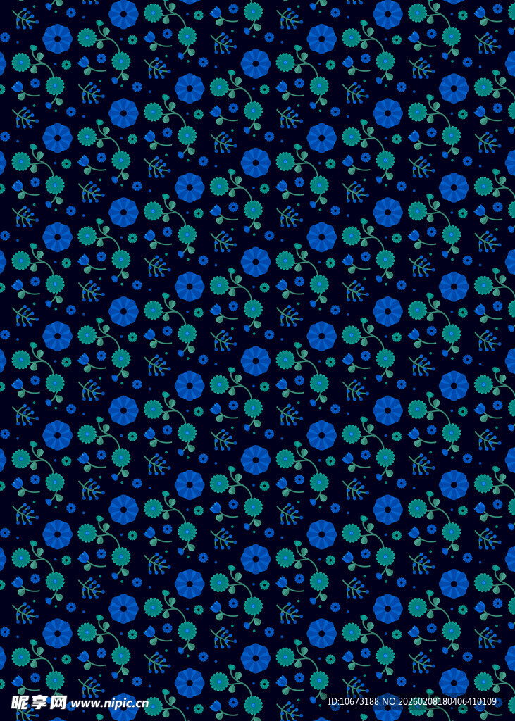 蓝色渐变几何图案背景