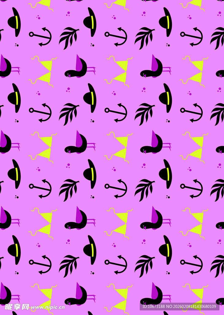 紫色背景南瓜蝙蝠图案