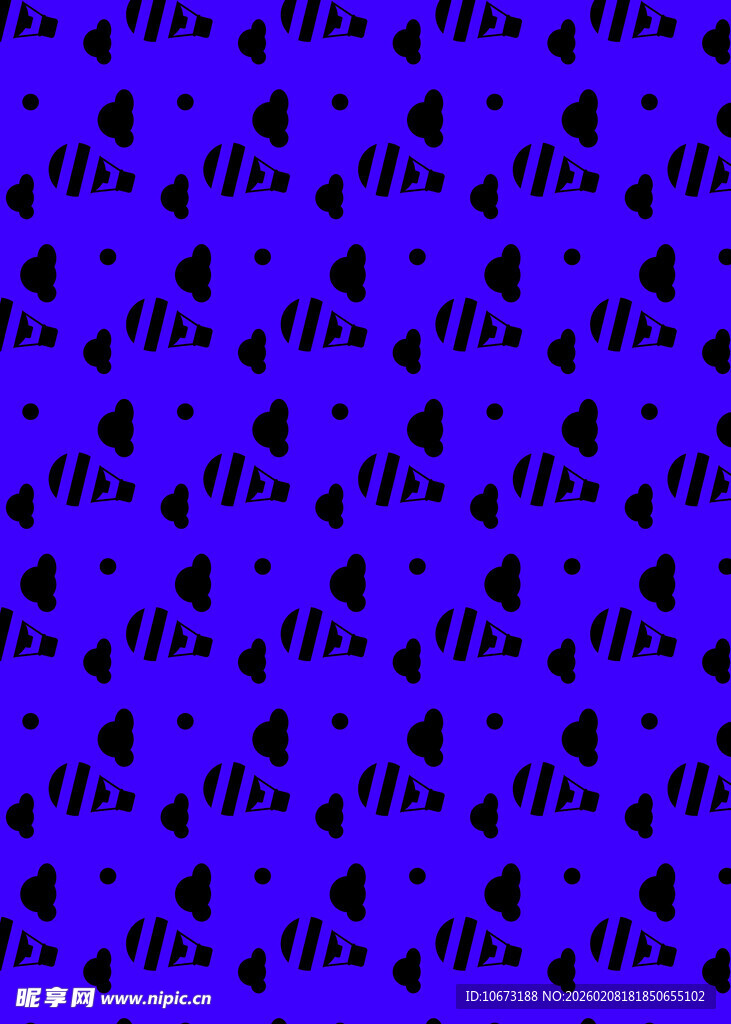 紫色背景黑色图案纹理