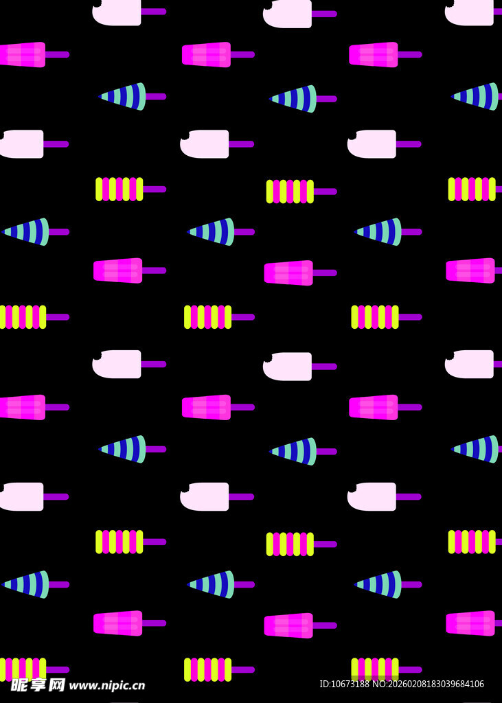 彩色糖果图案无缝背景