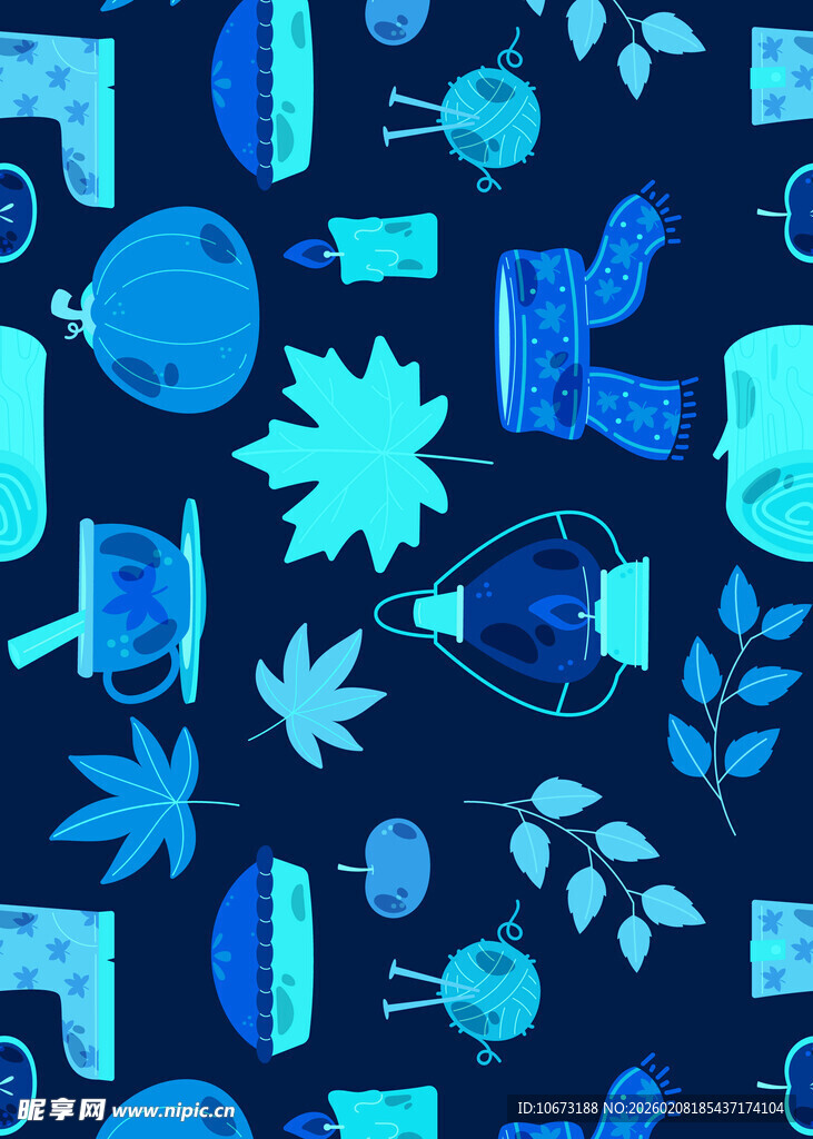 蓝色科技风几何图案背景