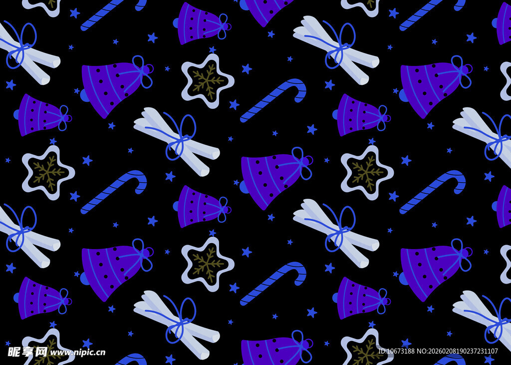 紫色星空蜻蜓图案背景