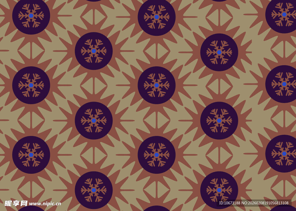 复古几何花纹图案背景