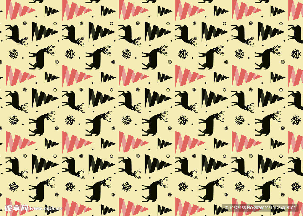 动物图案无缝背景纹理