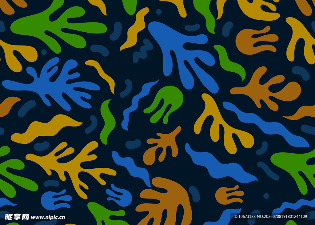 多彩手形图案纹理背景
