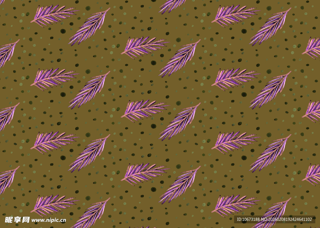 紫色植物图案背景纹理