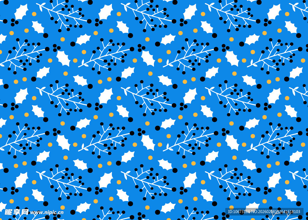 蓝色底白色斑点图案纹理
