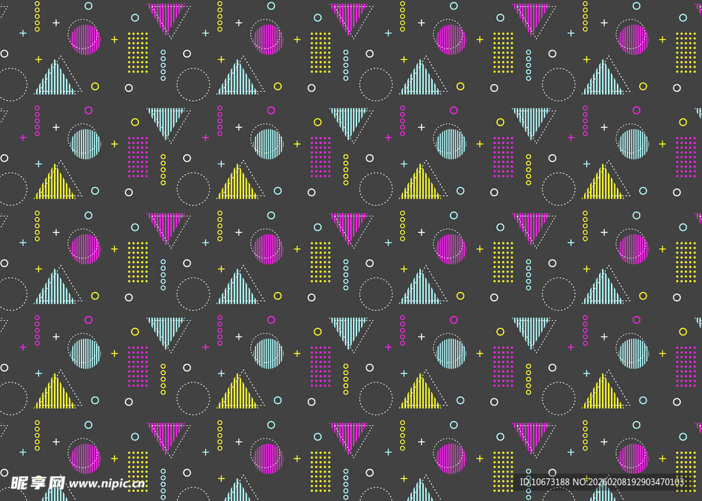 几何图案彩色背景纹理