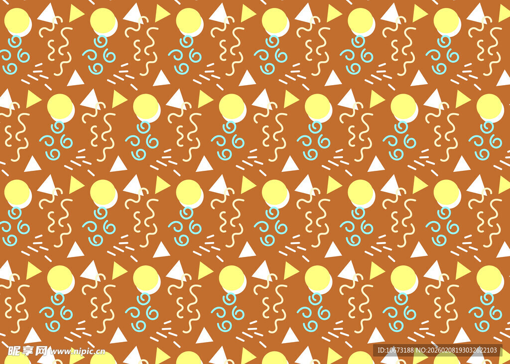 几何图案橙黄背景纹理