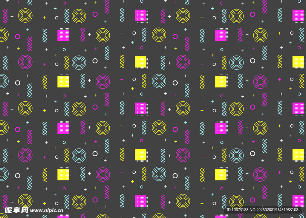 多彩几何图案背景