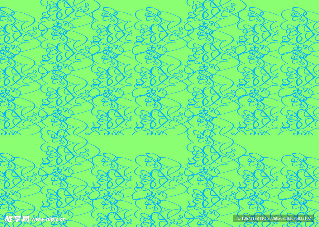 清新渐变蓝绿抽象图案