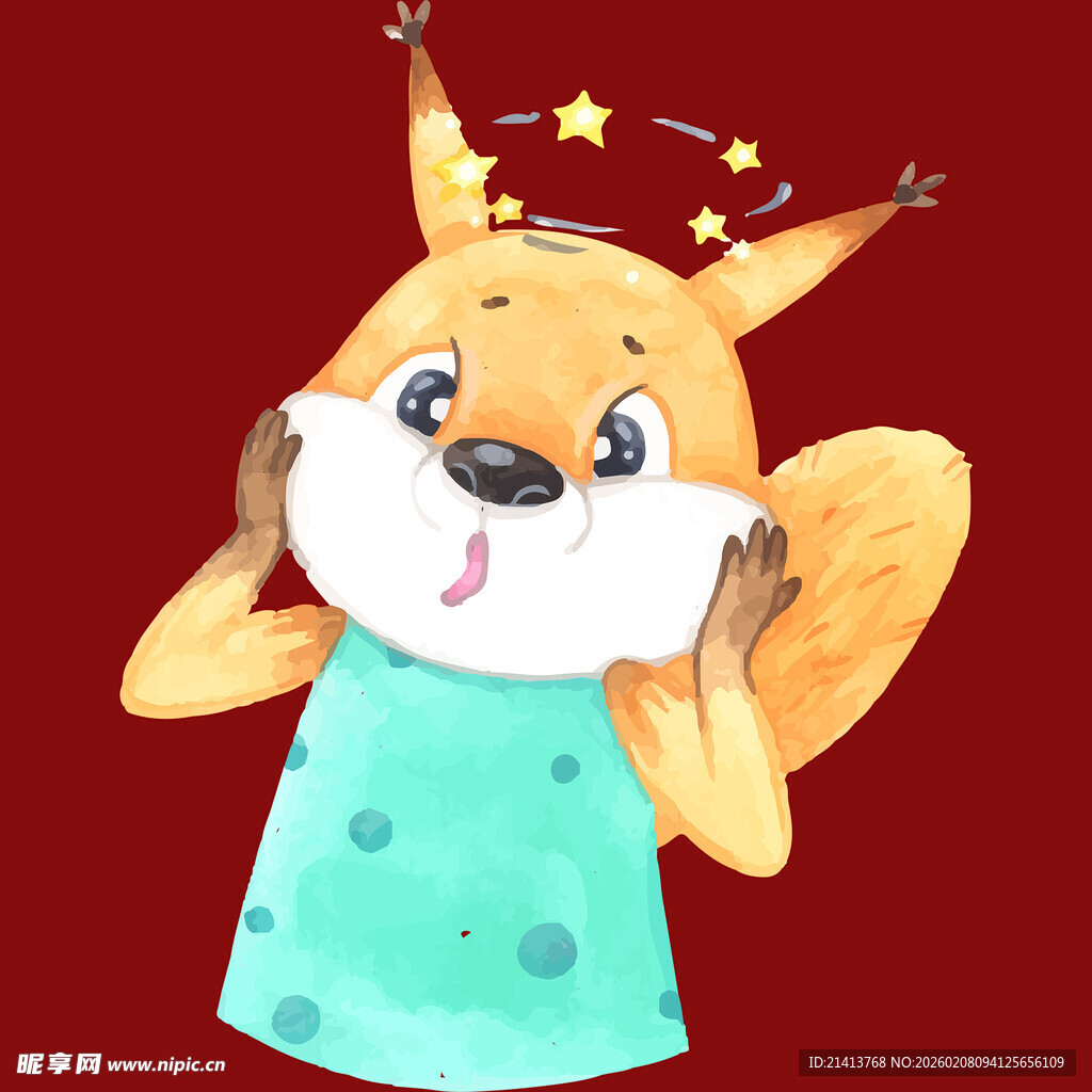 可爱松鼠装扮俏皮模样