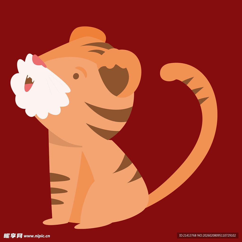 可爱卡通小老虎