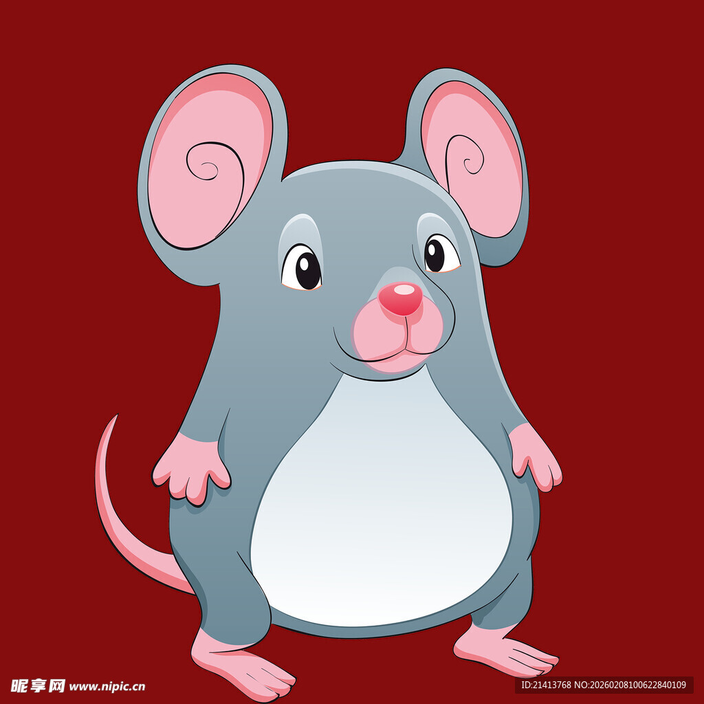 可爱卡通小老鼠形象
