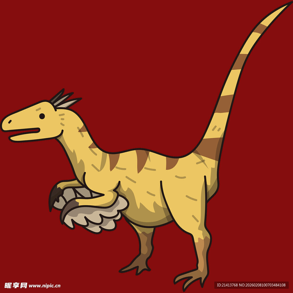 持骨恐龙卡通形象