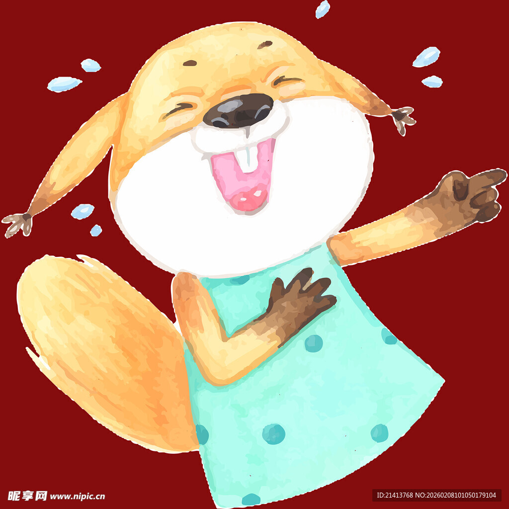 穿裙小狗欢快舞动