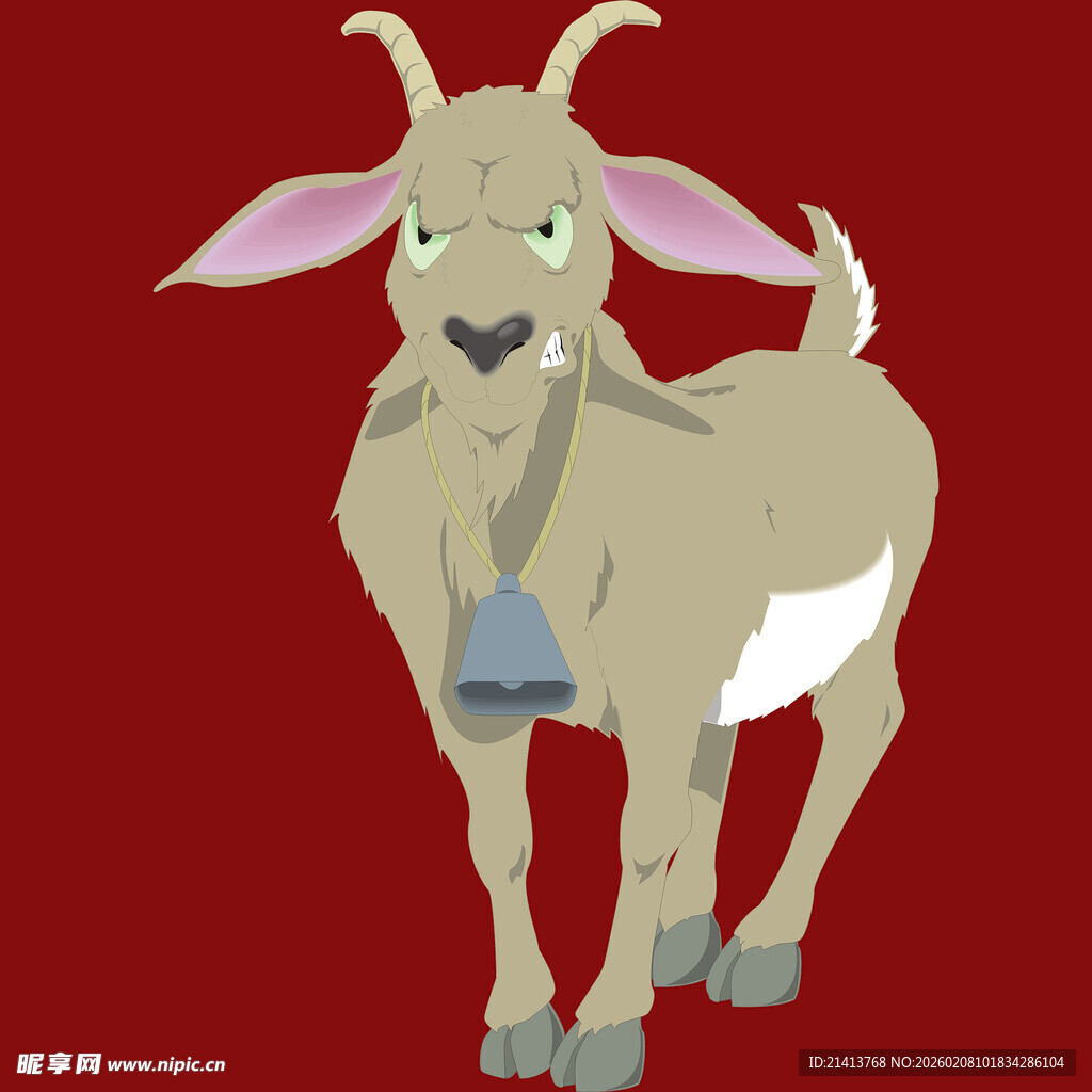 卡通山羊形象