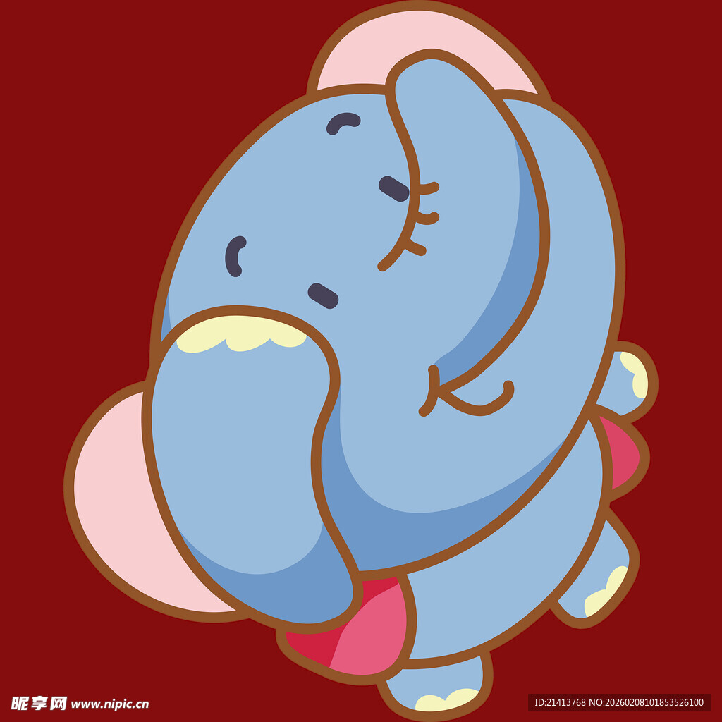 可爱小象卡通形象