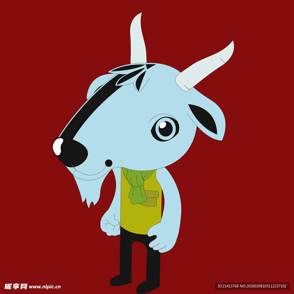 卡通山羊形象