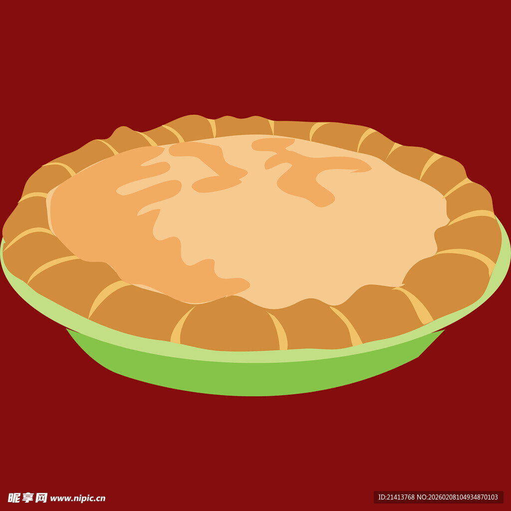 美味馅饼插画