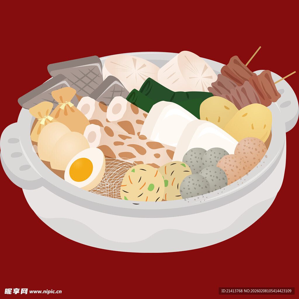 丰盛美味的日式关东煮