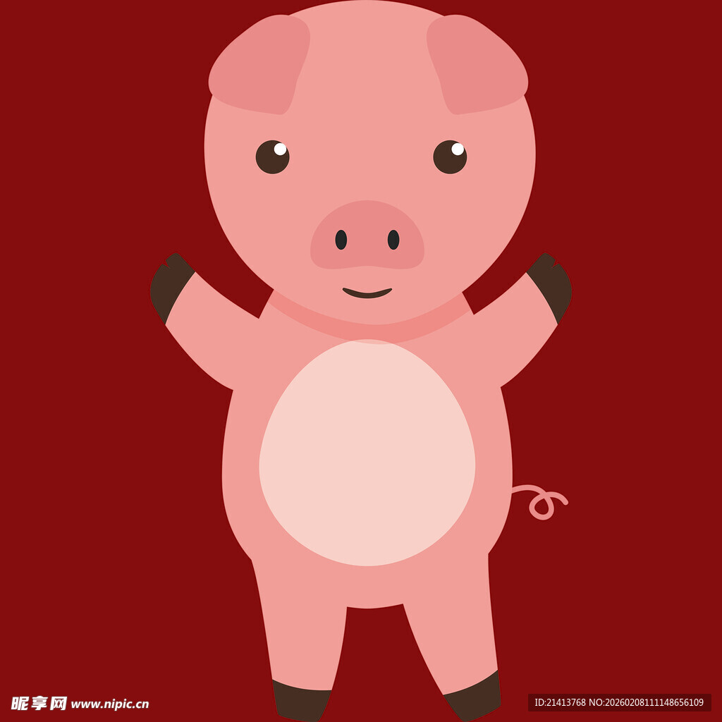 可爱小猪卡通形象
