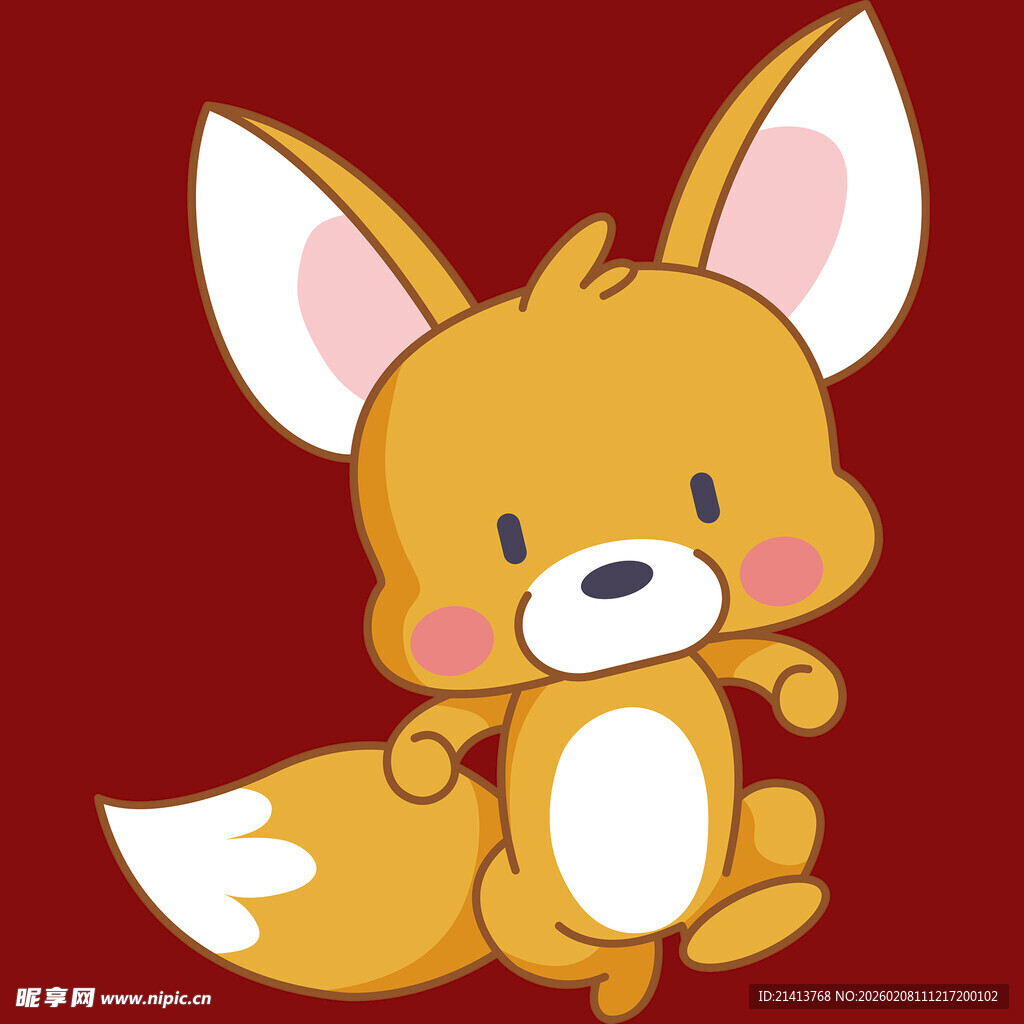 可爱小狐狸卡通形象