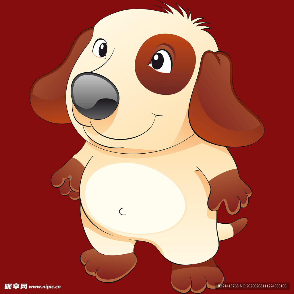 可爱卡通小狗形象