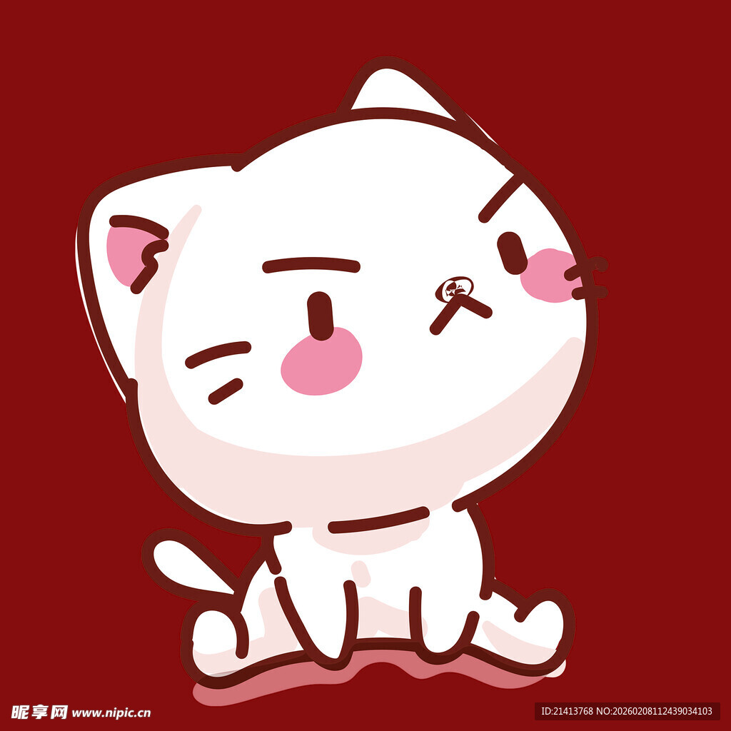 可爱猫咪卡通形象