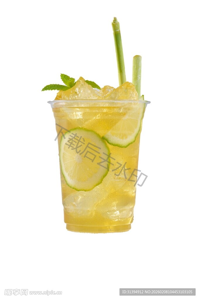 柠檬薄荷冰饮