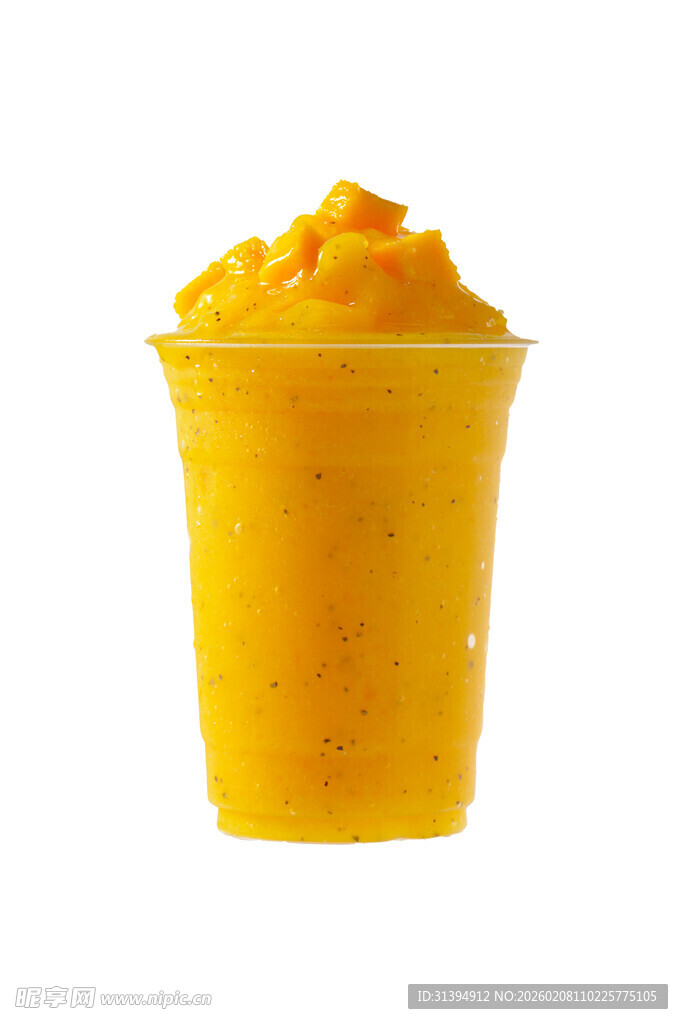 一杯美味芒果冰沙