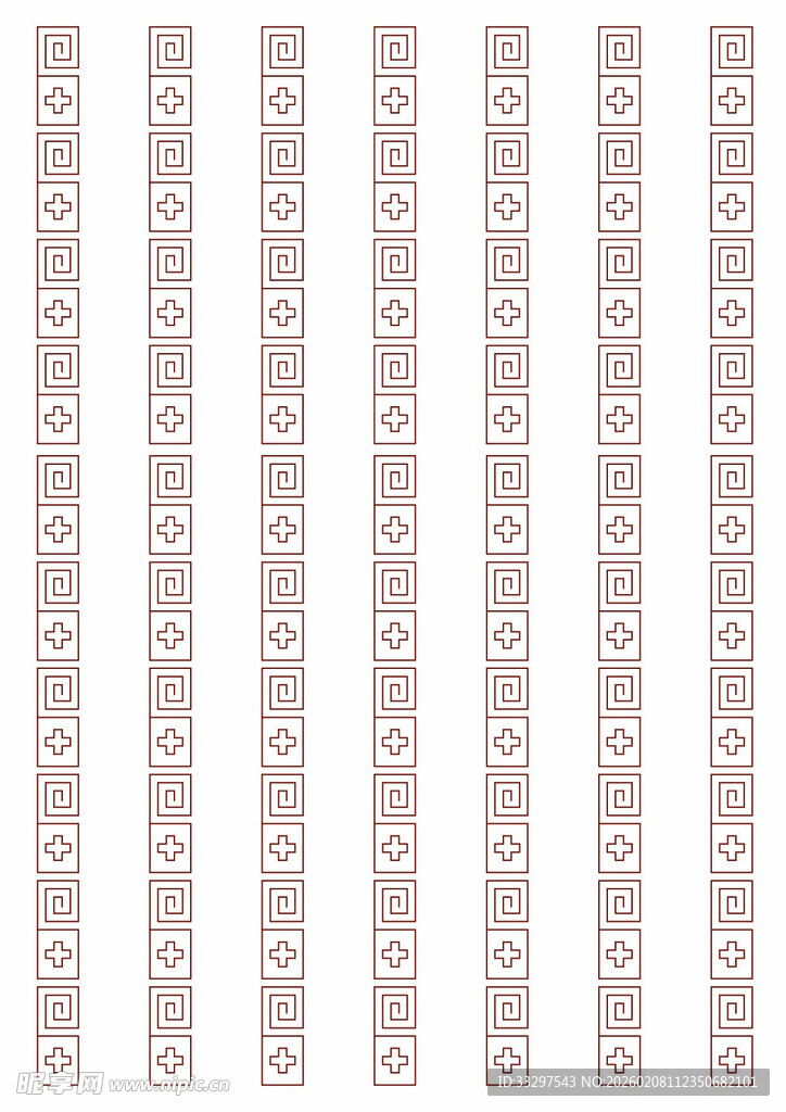 粉色花纹装饰条图案