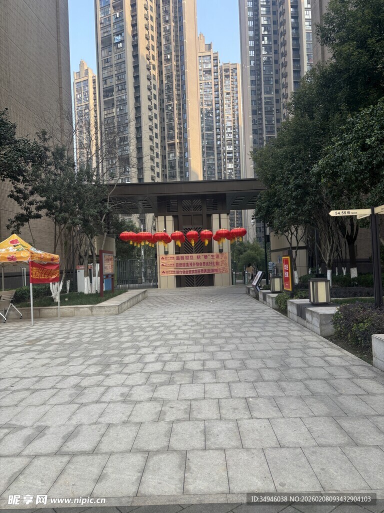 城市中式入口景观