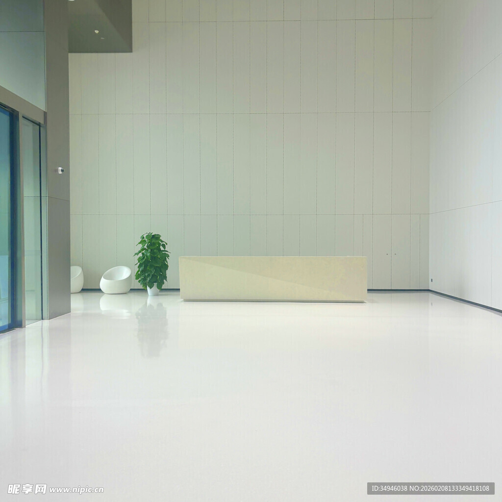 简约现代风格的室内接待区