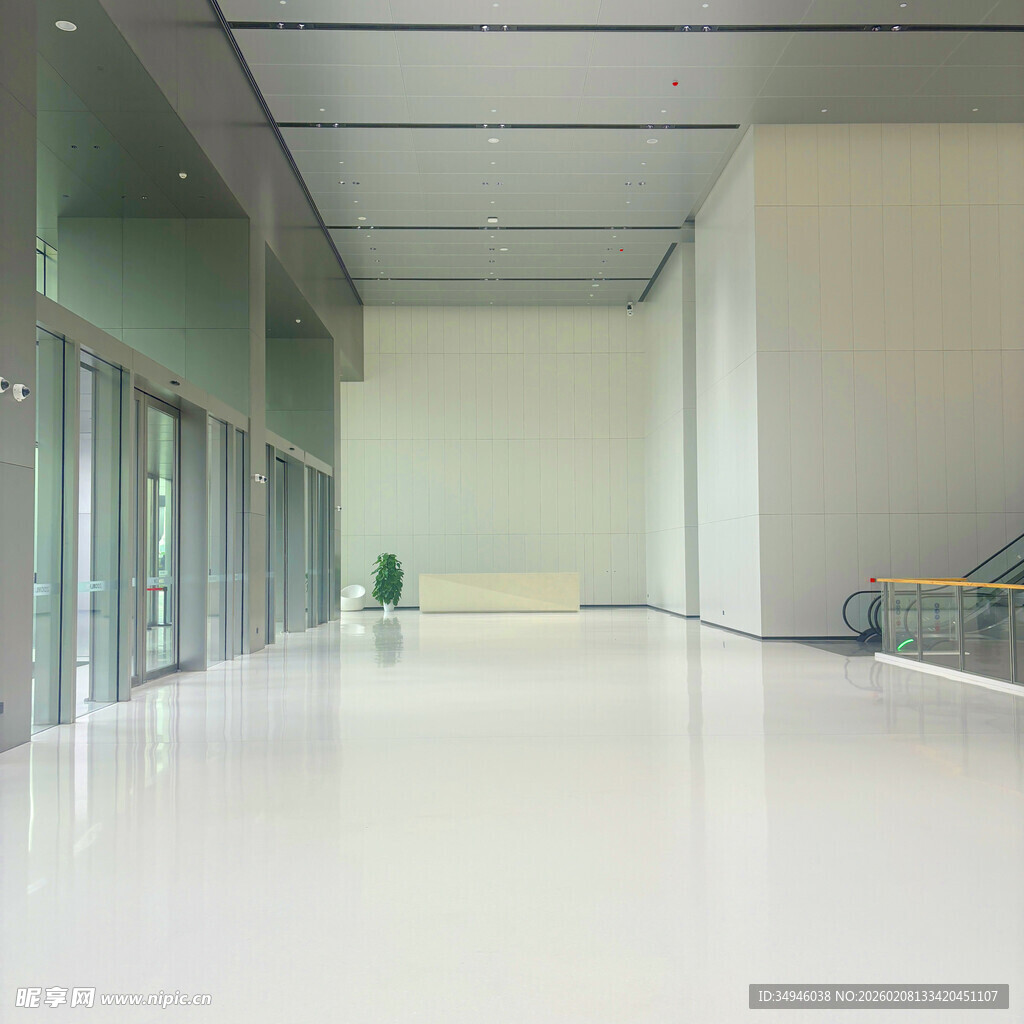 空旷现代室内空间场景