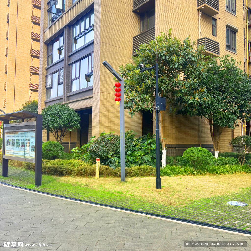 现代小区外景景观