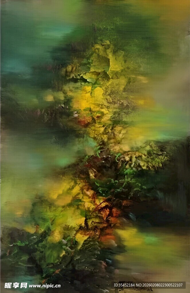 抽象油画