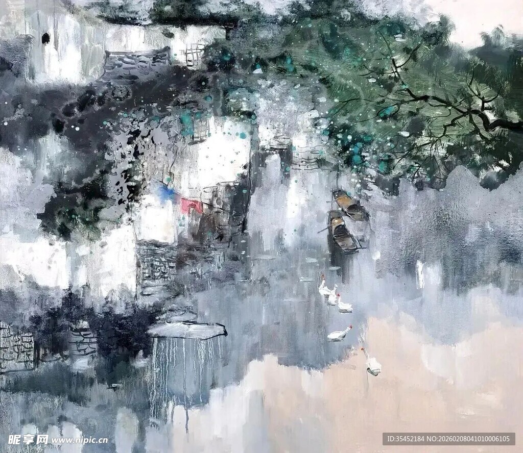 抽象水墨画