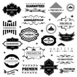 复古风格多样装饰性标识