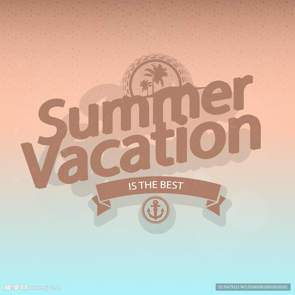 夏日度假主题设计元素