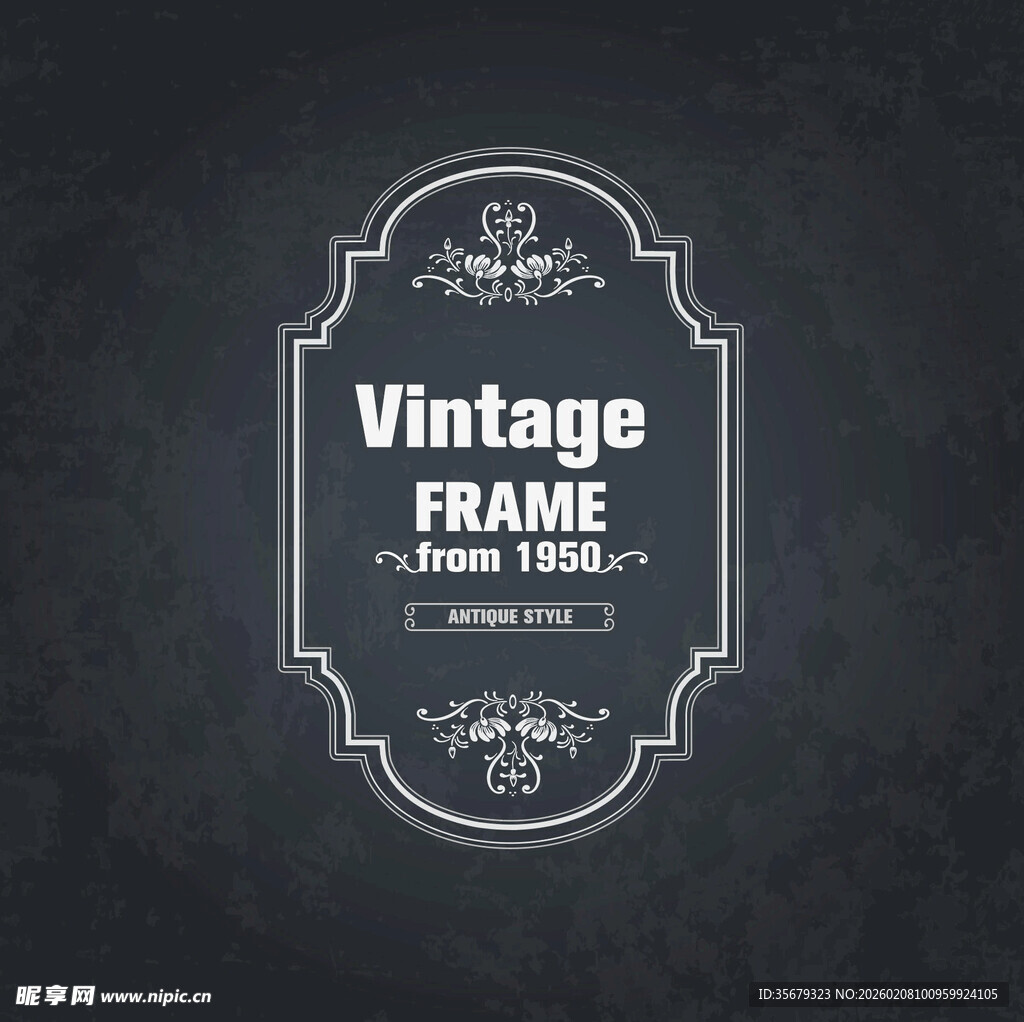 复古框架设计图案