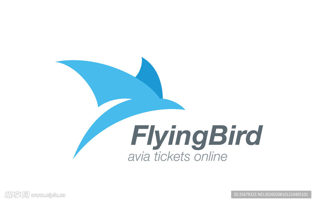 飞翔之鸟标志设计