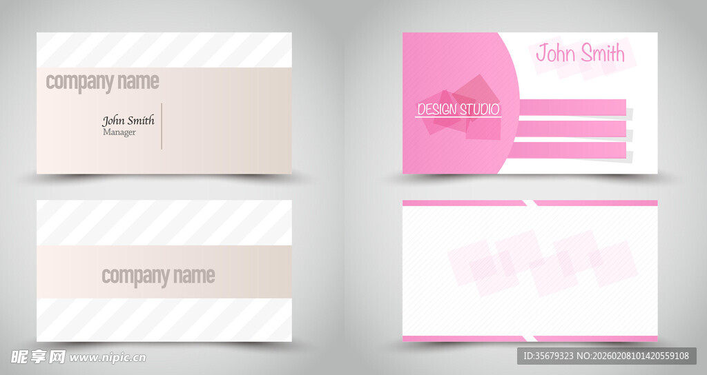 简约风格名片设计示例