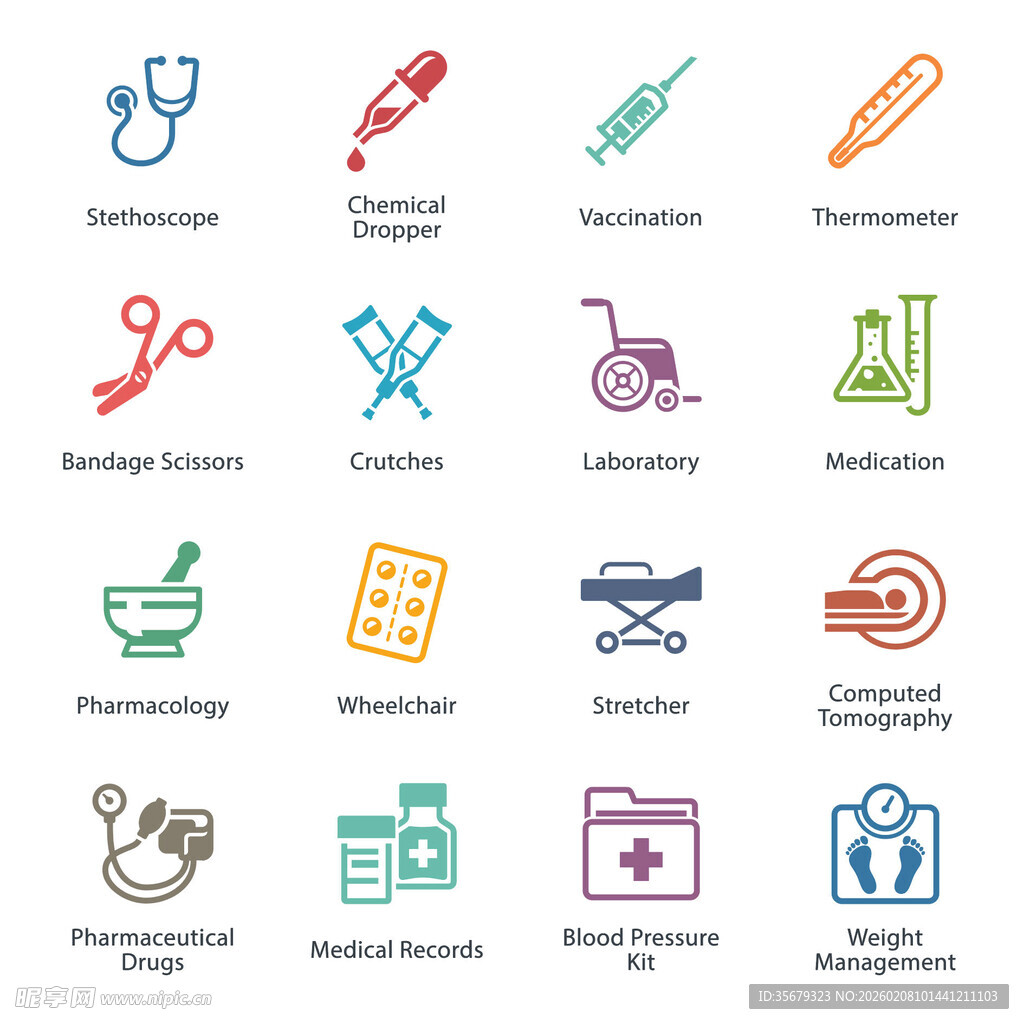 医疗相关图标集合