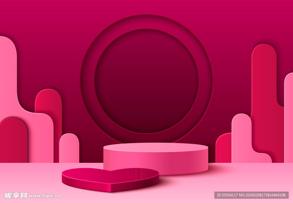 电商产品展台背景