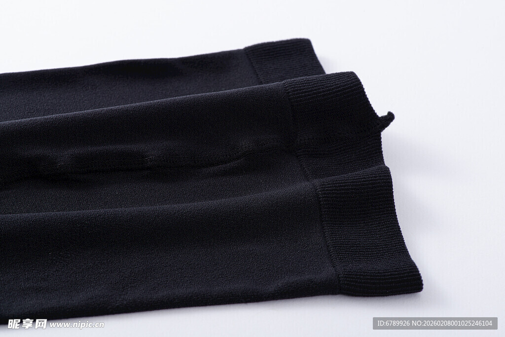 黑色裤袜腰部细节展示