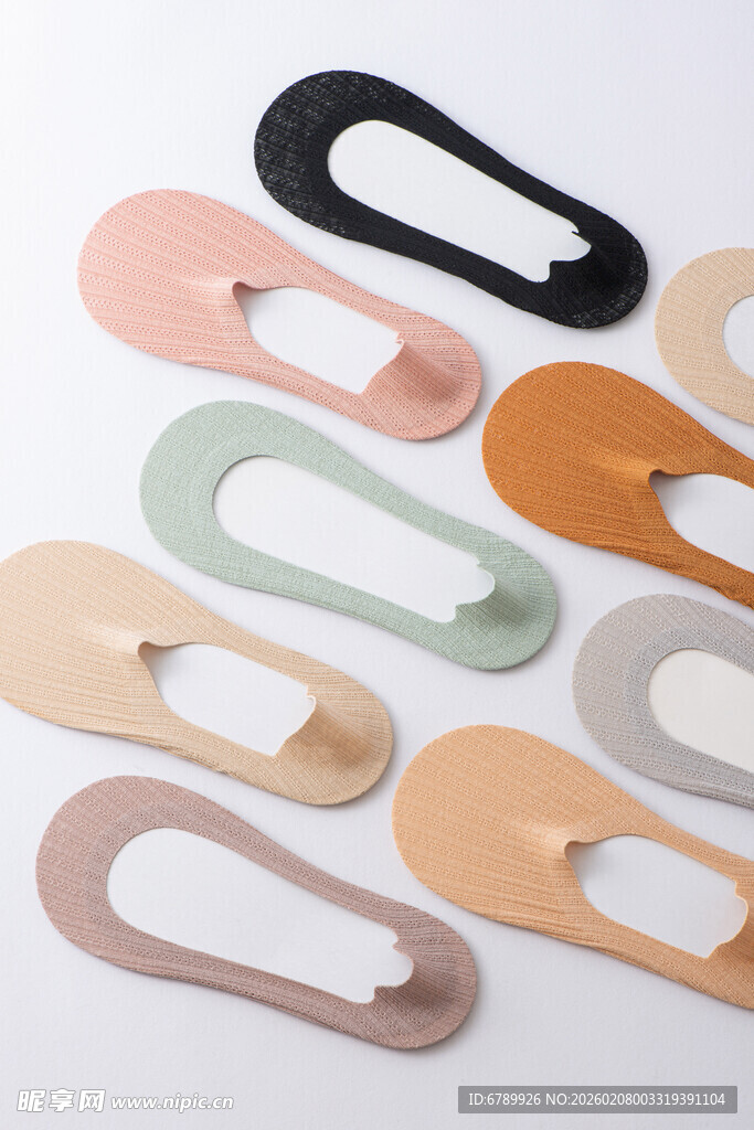 多彩隐形船袜展示