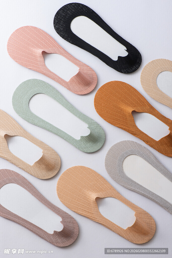 多彩隐形船袜展示